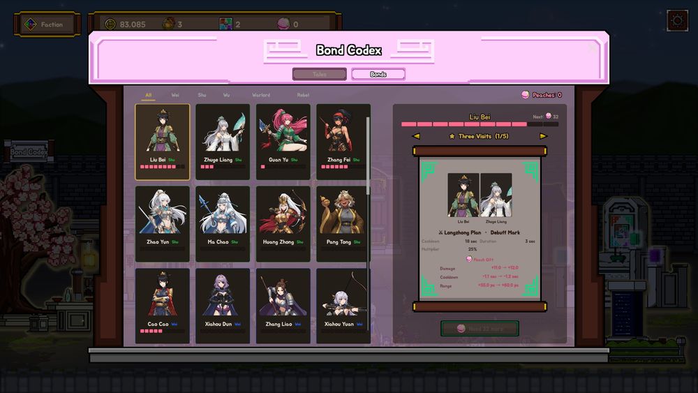 0a802e0c9bae3009d42d0b495d1z2ng5.jpg 三国像素风格《乱世无双:幸存者》Steam 新品节开放试玩 化身华陀率领50位少女武将横扫敌军