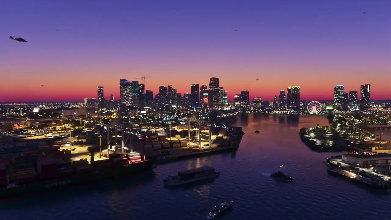 Rockstar Games 终于正式确认，GTA 6的预购将于6月25日启动。作为公告的一部分，游戏官网也同步更新了一张罪恶都市的全新画面。